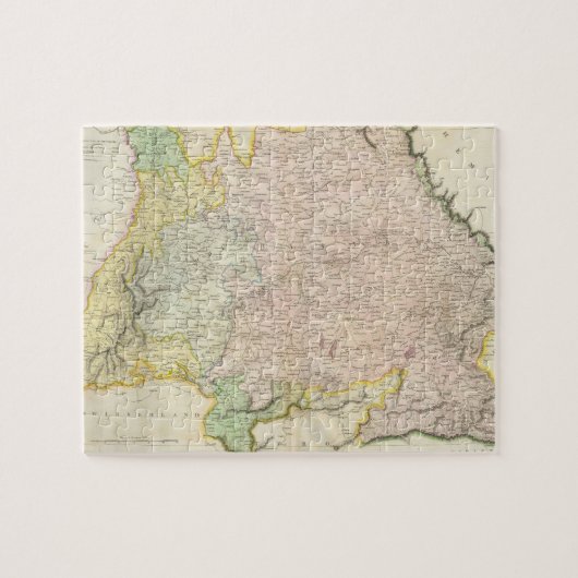 ヴィンテージバイエルンの地図（1814年） ジグソーパズル (横)