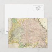 ヴィンテージバイエルンの地図（1814年） ポストカード (正面/裏面)