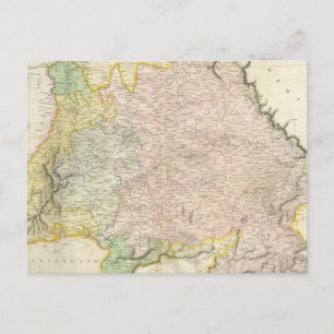 ヴィンテージバイエルンの地図（1814年） ポストカード