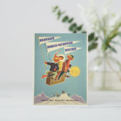 ヴィンテージバイエルンアルプスBerchtesgadenドイツ旅行 ポストカード (スタンド正面)