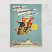 ヴィンテージバイエルンアルプスBerchtesgadenドイツ旅行 ポストカード (正面)