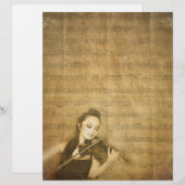 ヴィンテージバイオリン奏者 (正面/裏面)