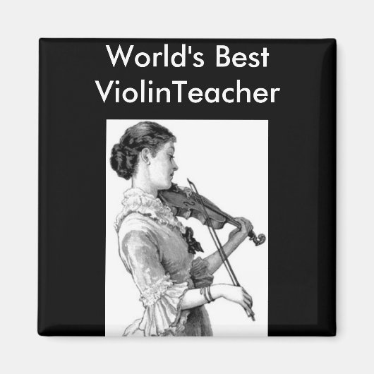 ヴィンテージバイオリン奏者 マグネット (正面)