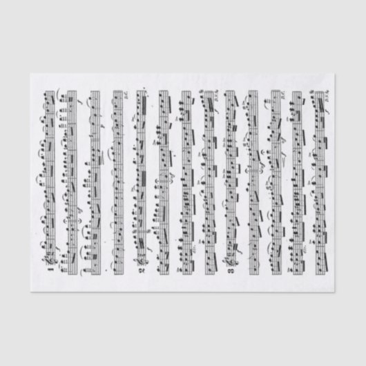 ヴィンテージバイオリン楽譜の切り離し 薄葉紙 (正面)