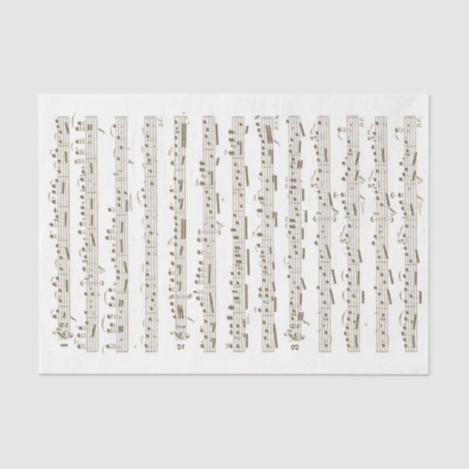 ヴィンテージバイオリン楽譜セピアデコペ 薄葉紙 (正面)