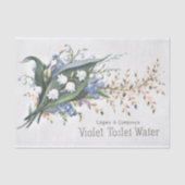 ヴィンテージバイオレットフローラアドエフエマデクページ紙 薄葉紙 (正面)