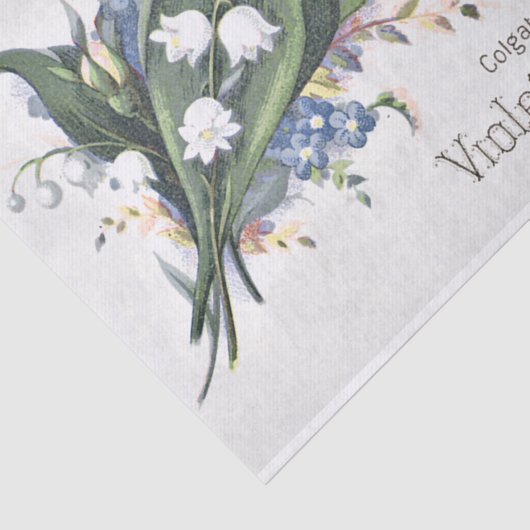 ヴィンテージバイオレットフローラアドエフエマデクページ紙 薄葉紙 (詳細)