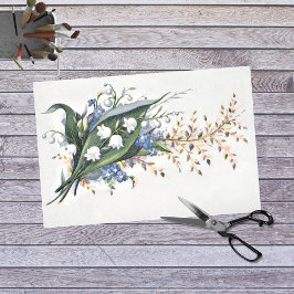 ヴィンテージバイオレットフローラアドエフエマデクページ紙 薄葉紙