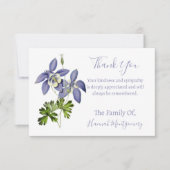 ヴィンテージバイオレットフローラ悔やみや弔慰サンキューカード ノートカード (正面)