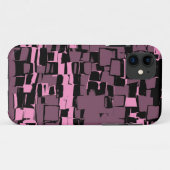 ヴィンテージバイオレットモザイクグラフィックデザイン Case-Mate iPhoneケース (裏面(横))