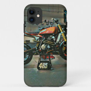 ヴィンテージバイクのアートワーク iPhone 11 ケース