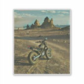 ヴィンテージバイクの誕生日プレゼント シール (正面)