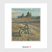 ヴィンテージバイクの誕生日プレゼント シール (シート)