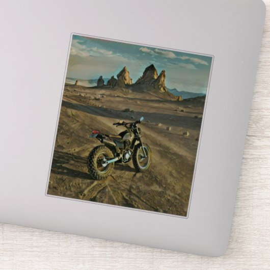 ヴィンテージバイクの誕生日プレゼント シール (詳細)