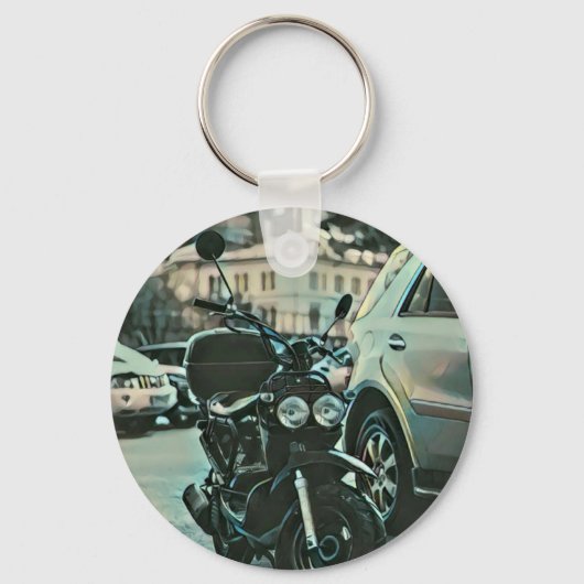 ヴィンテージバイクの贈り物 キーホルダー (正面)