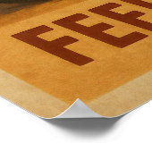 ヴィンテージバイクもしくは自転車に乗る人フリーダムアート – レトロライドラバーズ ポスター (角)