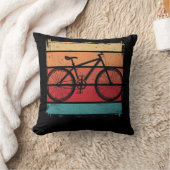 ヴィンテージバイクアートサイクリングスポーツ恋人 クッション (ブランケット)