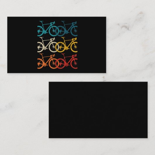 ヴィンテージバイクサイクリングロードバイク競走自転車 名刺 (正面/裏面)