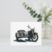 ヴィンテージバイクスケッチ ポストカード (スタンド正面)