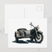 ヴィンテージバイクスケッチ ポストカード (正面/裏面)