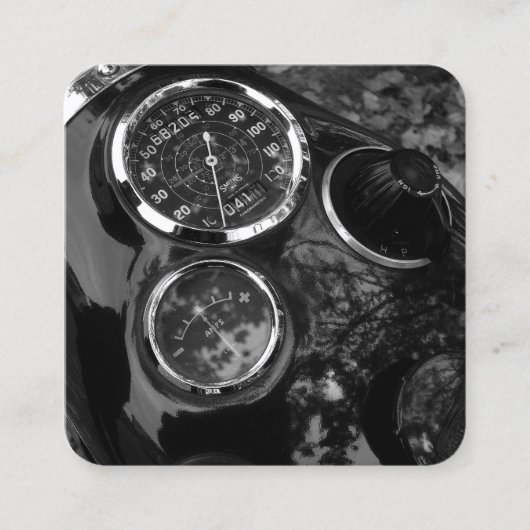 ヴィンテージバイクダイヤル スクエア名刺 (正面)