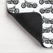 ヴィンテージバイクパターン マウスパッド (コーナー)