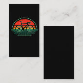 ヴィンテージバイクベーパーウェーブレトロ自転車80sスタイル 名刺 (正面/裏面)