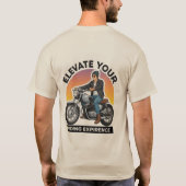 ヴィンテージバイクライダー Tシャツ (裏面)
