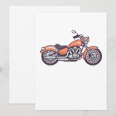 ヴィンテージバイクレトロバイクバイクもしくは自転車に乗る人ギフト シーズンカード (正面/裏面)