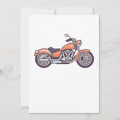 ヴィンテージバイクレトロバイクバイクもしくは自転車に乗る人バイクギフト サンキューカード (正面)