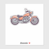 ヴィンテージバイクレトロバイクバイクもしくは自転車に乗る人バイクギフト シール (シート)