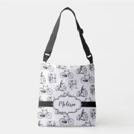 ヴィンテージバイクレトロベロアンティーク自転車 クロスボディバッグ