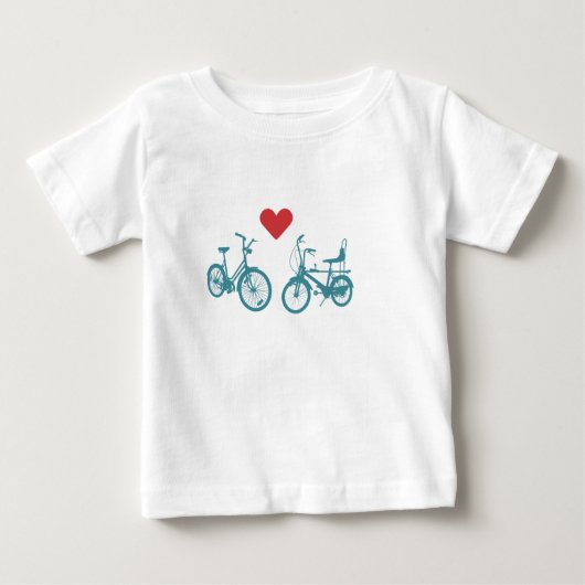 ヴィンテージバイク好き ベビーTシャツ (正面)