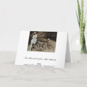 ヴィンテージバイク誕生日カード カード (裏面)