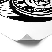 ヴィンテージバイク ポスター (角)