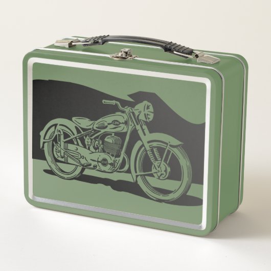 ヴィンテージバイク&マウンテンズ メタルランチボックス (正面)