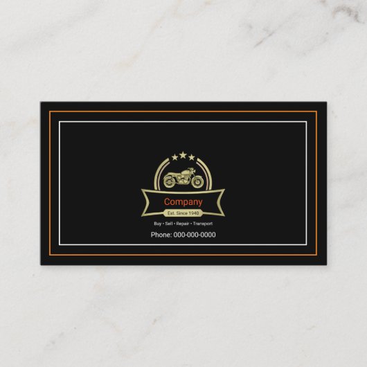 ヴィンテージバイク 名刺 (正面)