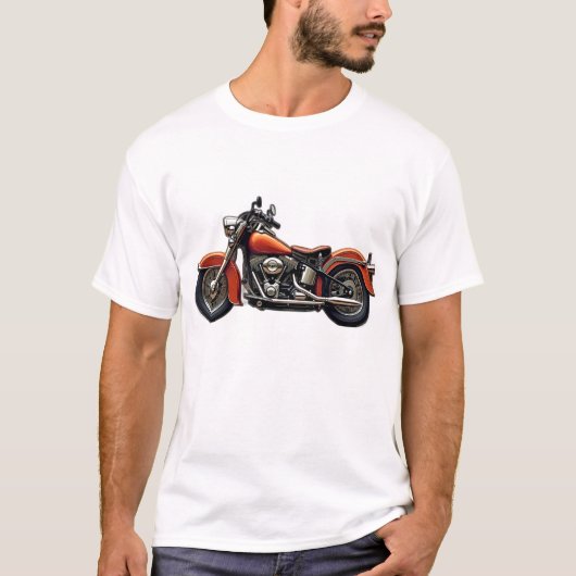 ヴィンテージバイクTシャツ Tシャツ (正面)