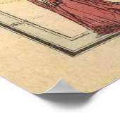 ヴィンテージバイブル地図1856年パレスチナ価値ポスター ポスター (角)