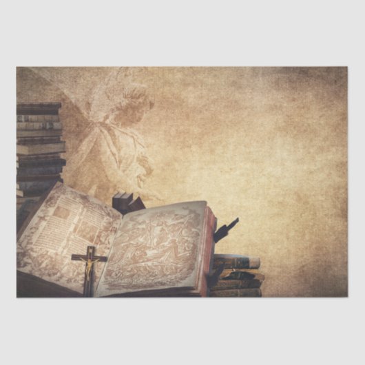 ヴィンテージバイブル背景分離15x20 薄葉紙 (正面)