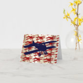 ヴィンテージバイプレーンオンバーンウッド航空ギフト カード (黄色い花)