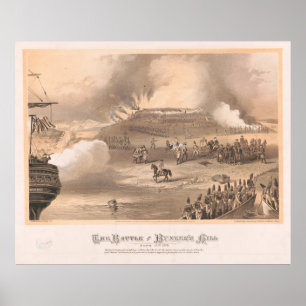 ヴィンテージバウンカーヒルイラストレーション(1875) ポスター