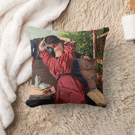 ヴィンテージバキスをするンタイン枕 クッション (ブランケット)