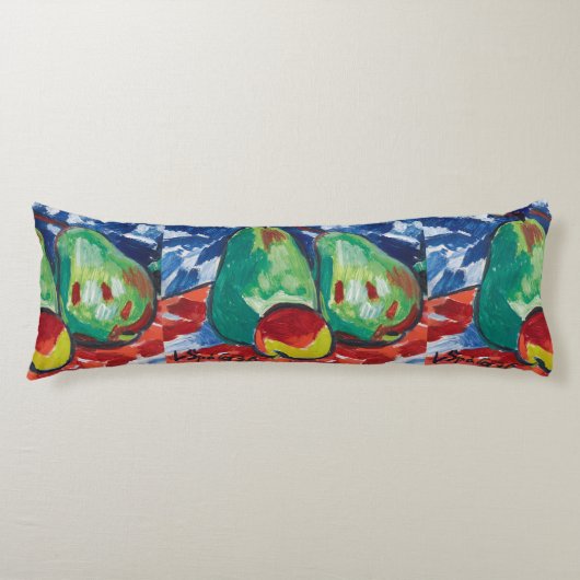 ヴィンテージバクラフスパラシランライフと梨レッドブルー ボディピロー (正面)