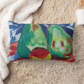 ヴィンテージバクラフスパラシランライフと梨レッドブルー ランバークッション (ブランケット)