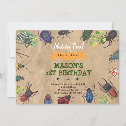 ヴィンテージバグの招待 招待状 (正面)