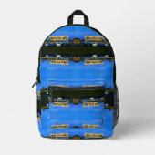 ヴィンテージバグダッド広場 プリントバックパック (正面)