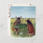 ヴィンテージバグワインパーティーはがき ポストカード (正面/裏面)