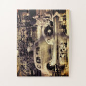 ヴィンテージバケーションクラシックインCar ジグソーパズル (縦)