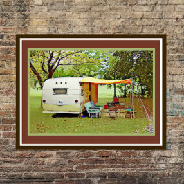 ヴィンテージバケーショントラベルトレーラーポスター ポスター